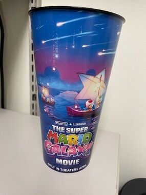 Nintendo Super Mario Galaxy Movie Promotional Cup - Blue & Purple